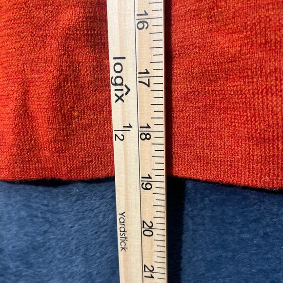 Marina Luna Bright Orange Crossover Long Sleeved Shirt In a Woman’s Size L - Picture 4 of 6